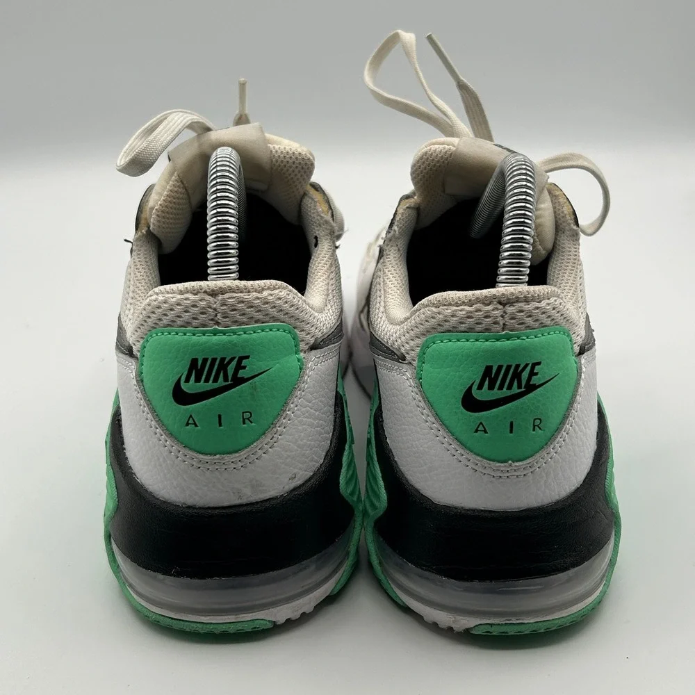 Nike Air Max Excee Sneakers Womens 8 White Green Low Top Running Shoes